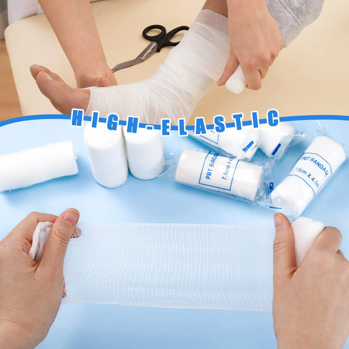 Cotton PBT Elastic Bandage First Aid Gauze