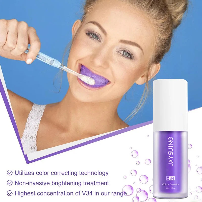 Teeth Whitening Protect Tooth Enamel Intensive Stain Removal V34 Toothpaste