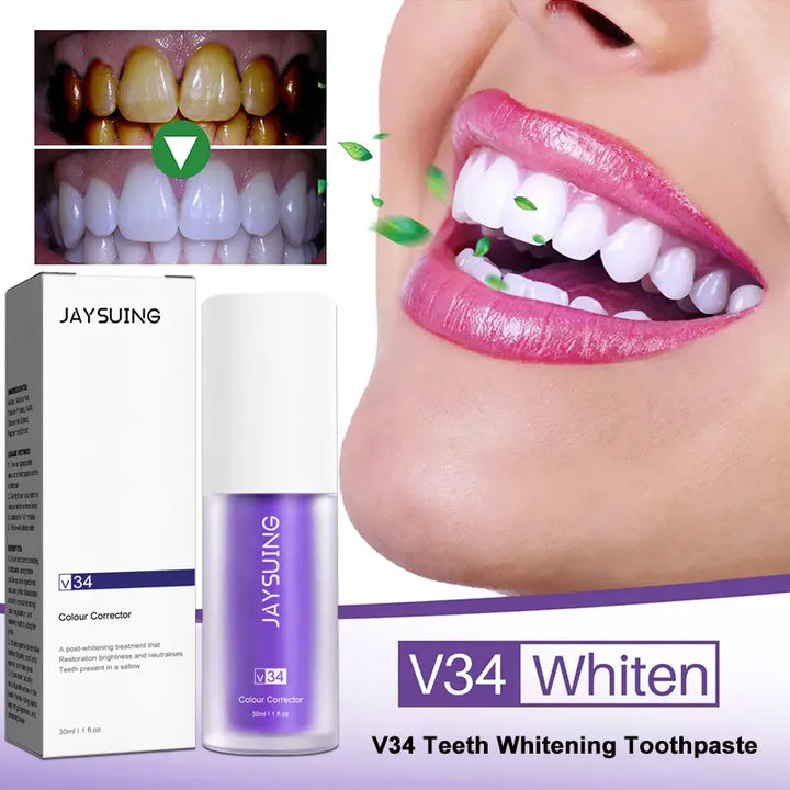 Teeth Whitening Protect Tooth Enamel Intensive Stain Removal V34 Toothpaste